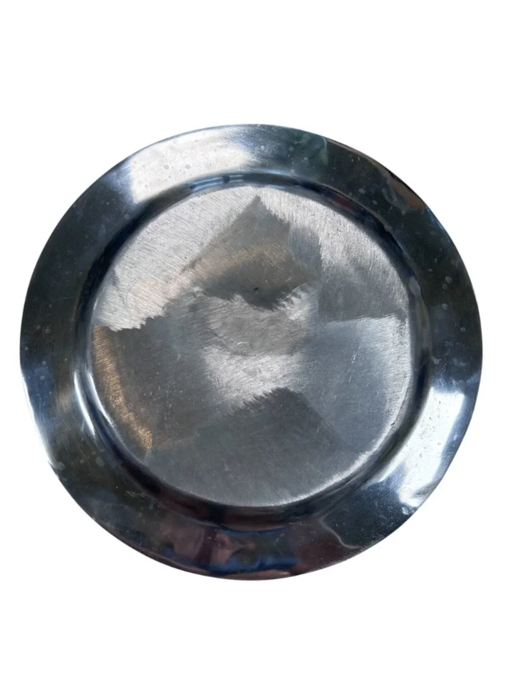 Vintage Aluminum Silver Star Plate Serving Holiday Party Dining Patriotic